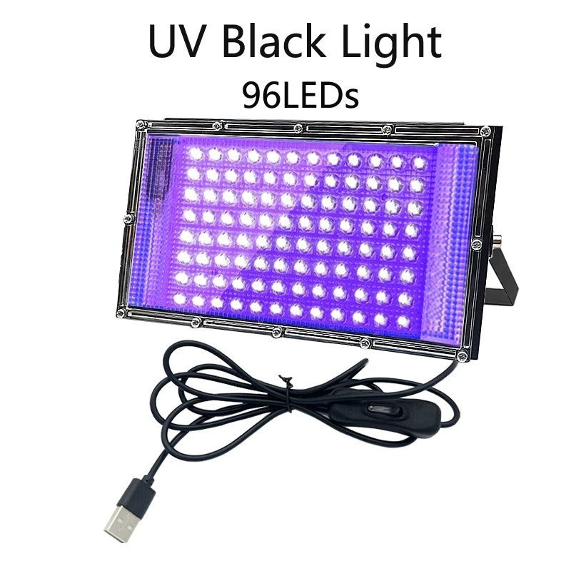 USB 100W purple light 395nm UV curing lamp fluorescent detection lamp shado