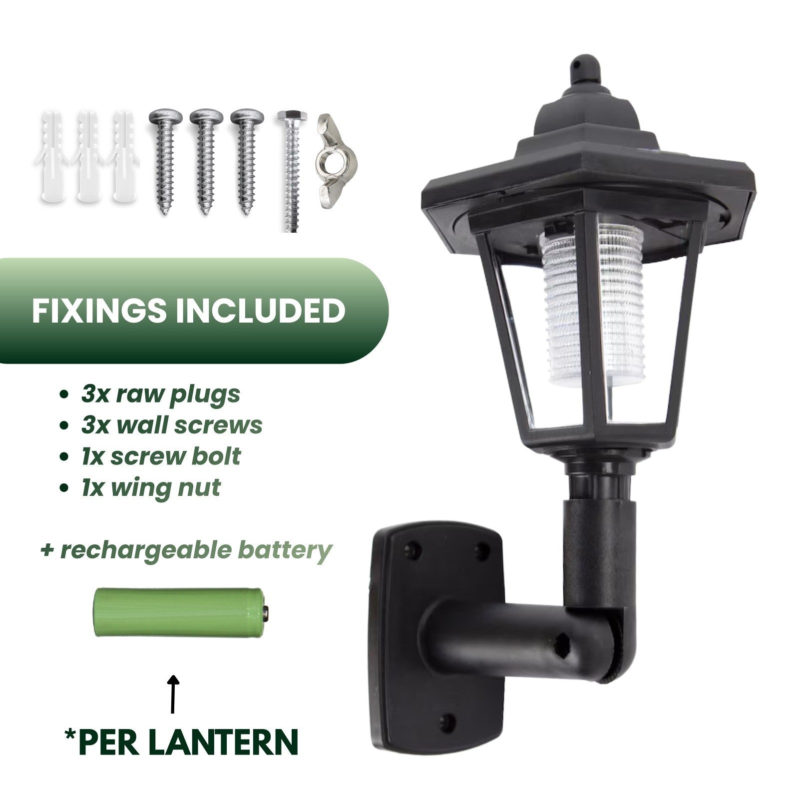 Set of 2 Solar Outdoor Wall Lights Victorian IP65 Solar Garden Lanterns