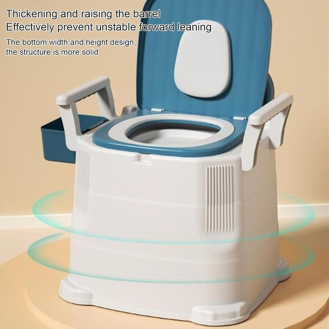 Mobile Odorless Adult Bedside Commode Detachable Armrests For Elderly Use