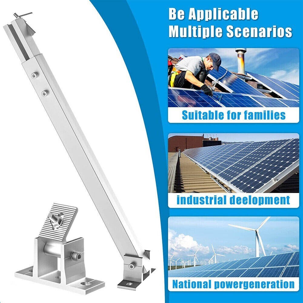 Solar Panel Mounting Bracket Adjustable Angle Tilt Mount Fixing Wall Roof