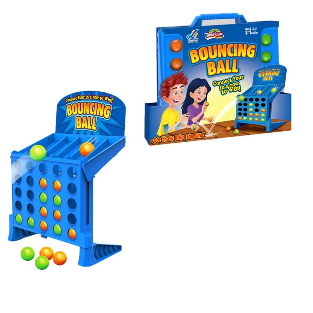 Connect 4 Shots Family Fun Game Row Grid Challenge Travel Carry Fast Bounce Ball