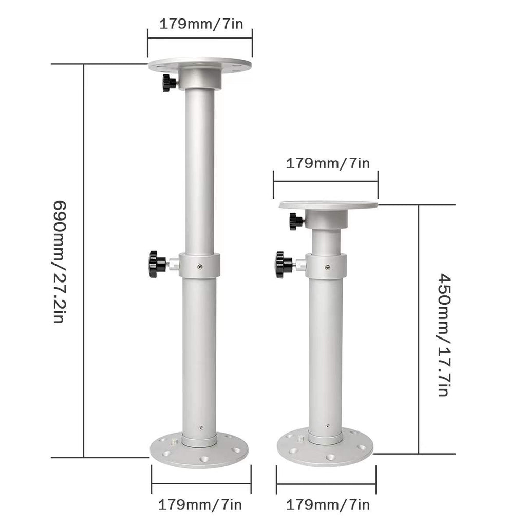 Adjustable Table Pedestal Detachable Table Base Stand Leg Base for RV Boat