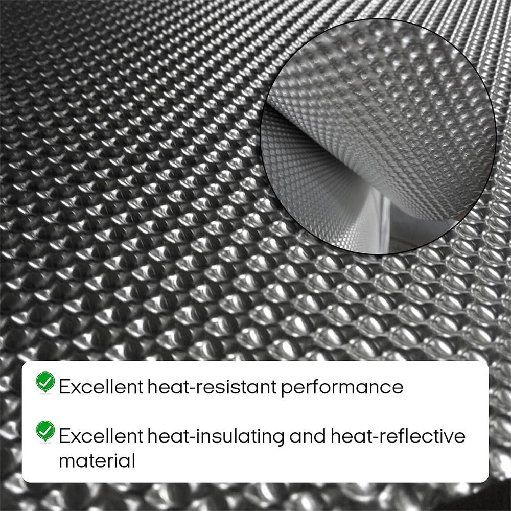 Motorsport Embossed Aluminium Heat Shield Material 40x100cm Sheet Rally