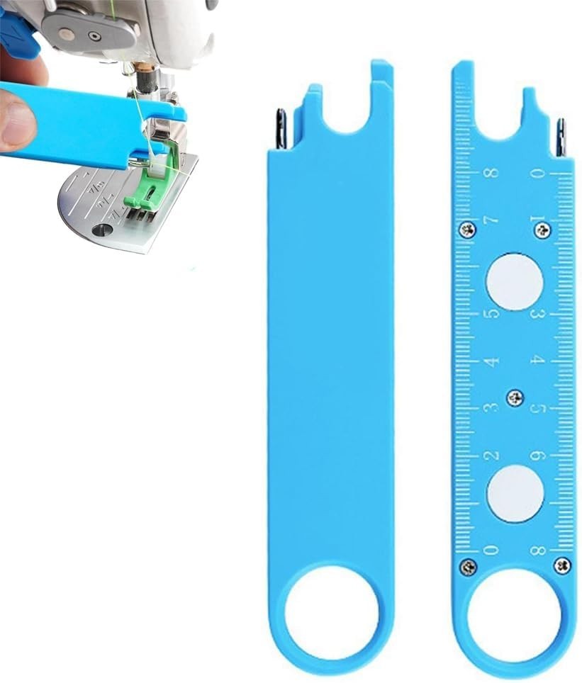 4-in-1 Needle Threader Magnetic Sewing Machine Tool with Magnifying Glass Ruler