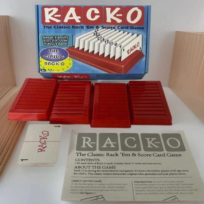 RACK-O Card Game - Family Game Night Kids 8+ & Adults - Retro Classic