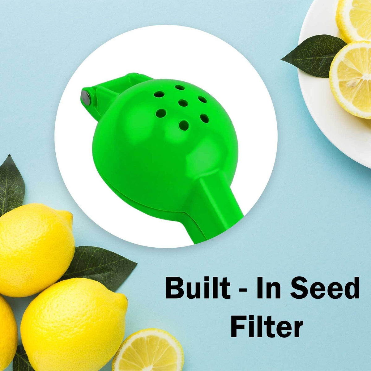 Heavy-Duty Metal Lemon & Lime Juicer Manual Citrus Press Fruit Extractor Kitchen