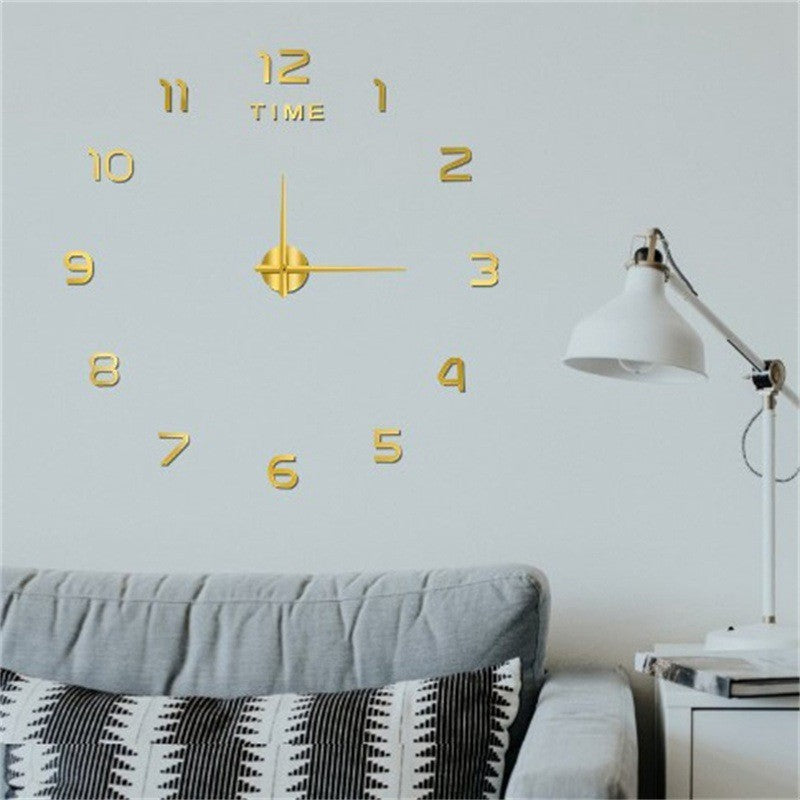 Modern Office Room Home Wall Large Number Sticker DIY Clock Decor Acrylic