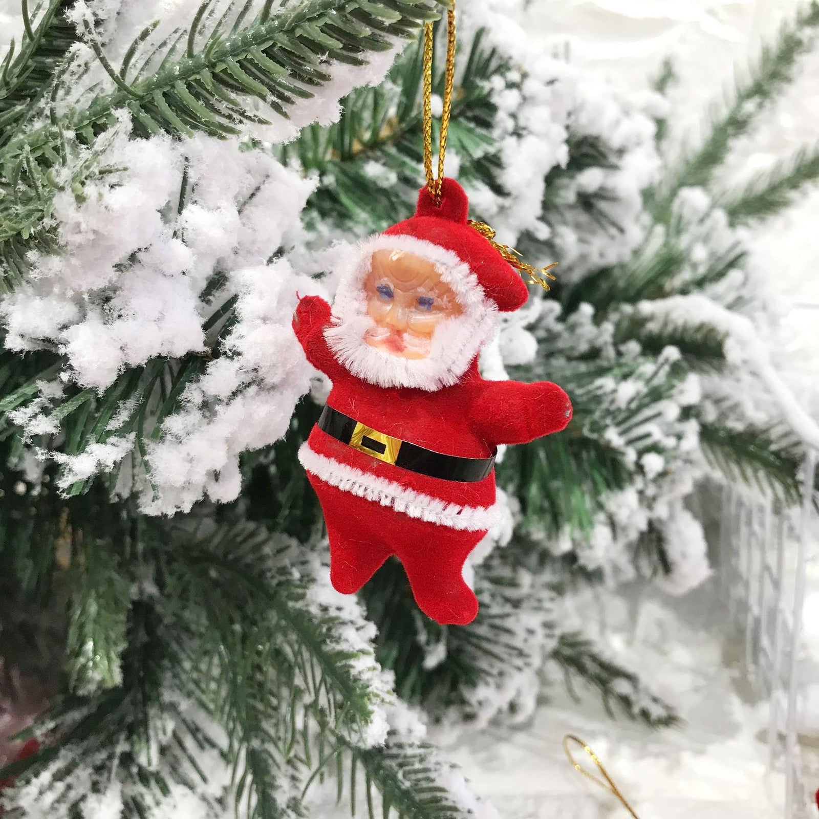 12 x CHRISTMAS TREE BAUBLE SANTA FATHER CHRISTMAS decoration ornament