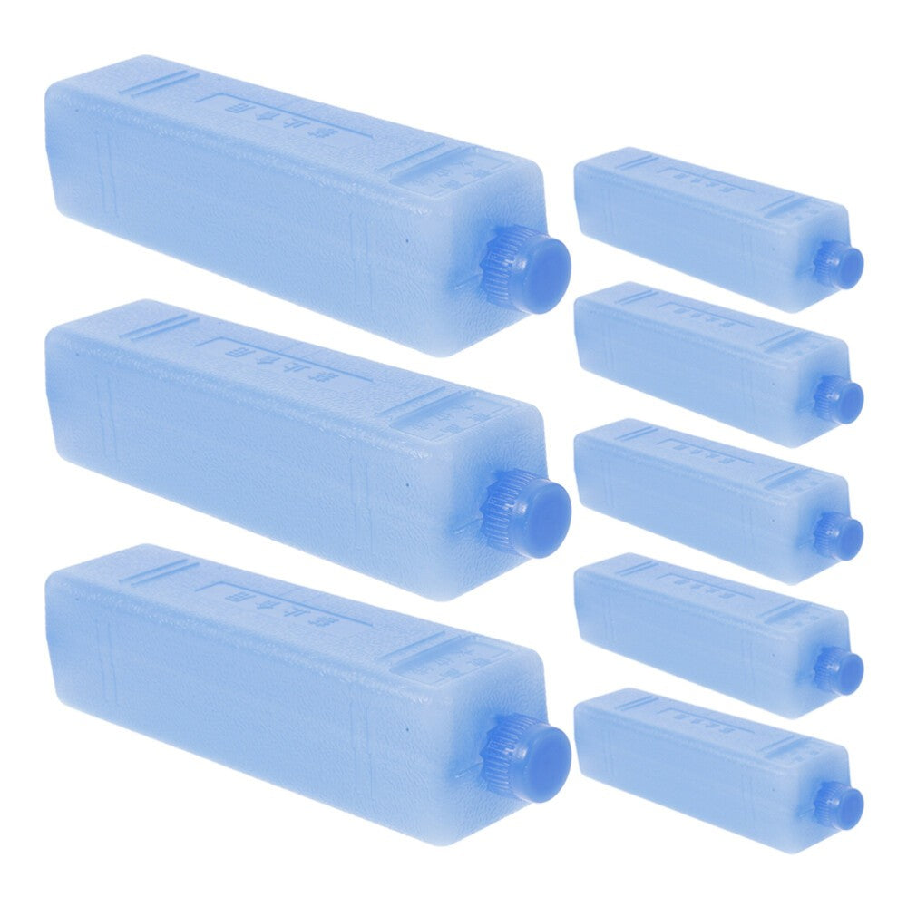 8 Pcs Cooler Ice Packs for Bottles and Lunch Bags Reusable Freezer Blocks for