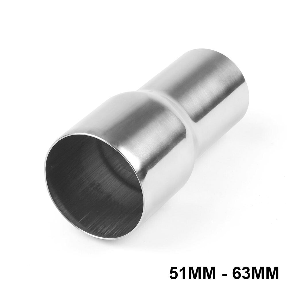 2" 51mm To 2.5" 63mm OD Exhaust Pipe Adapter Reducer Connector Stainless Steel