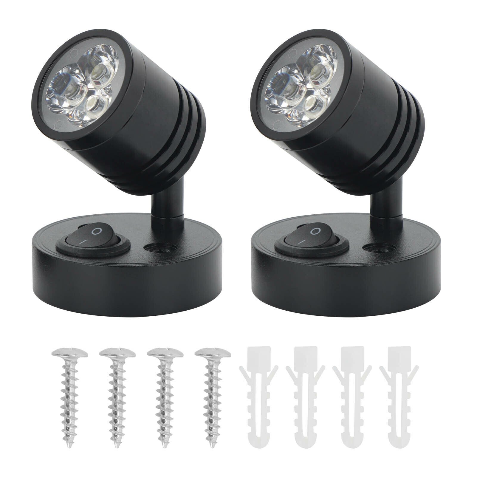 2/4x LED Reading Light Camper Caravan Van Motorhome Boat Interior Spot Lamp 12V