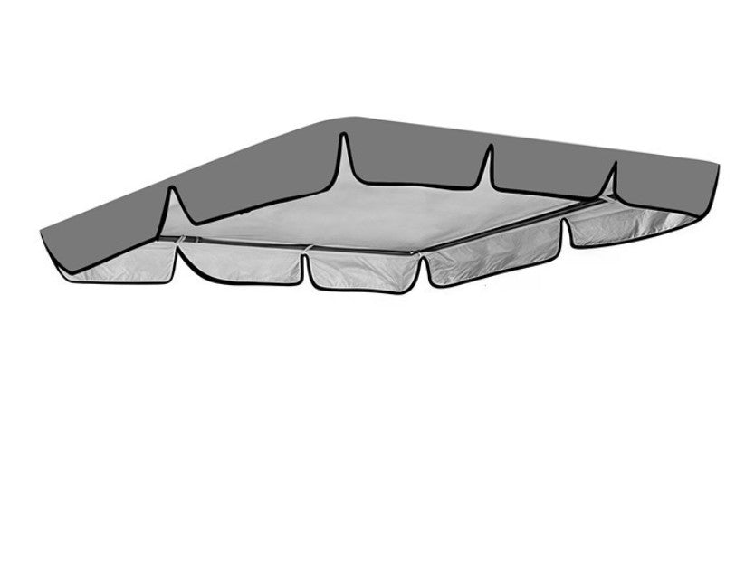 Replacement Swing Canopy Grey Top Cover For 2/3 Seater Garden Outdoor Swing Seat
