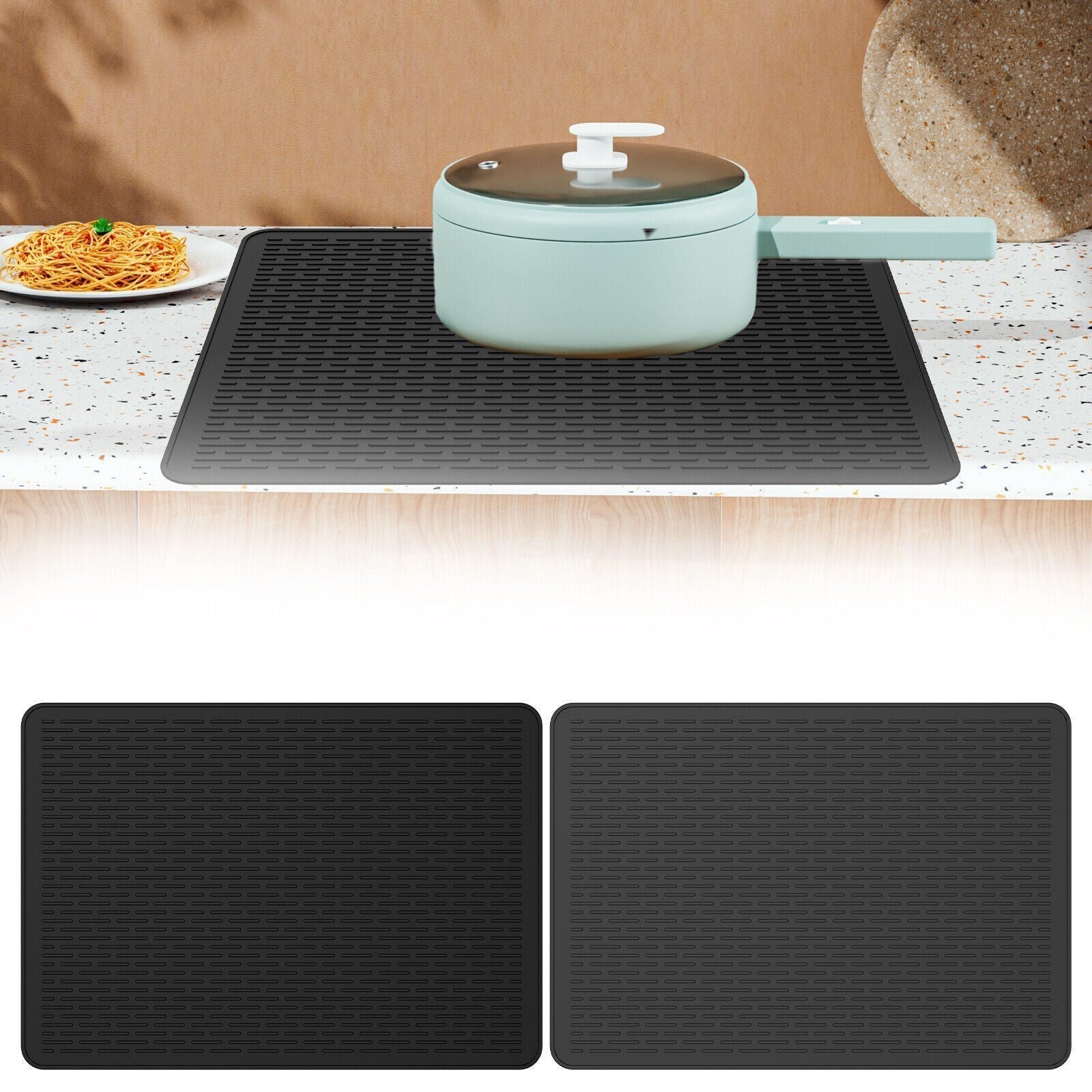 70x50cm Heat Resistant Stove Cover Electric Induction Hob Protector Mat UK