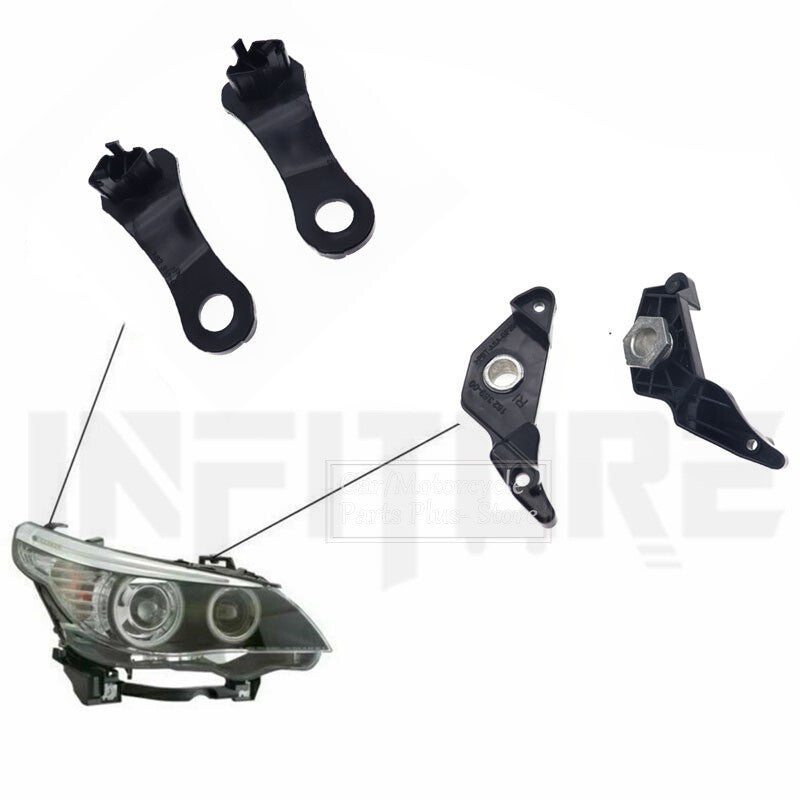 Front Headlight Headlamp Repair Kit Bracket Fixed Clip Fit For BMW 5 E60 E61