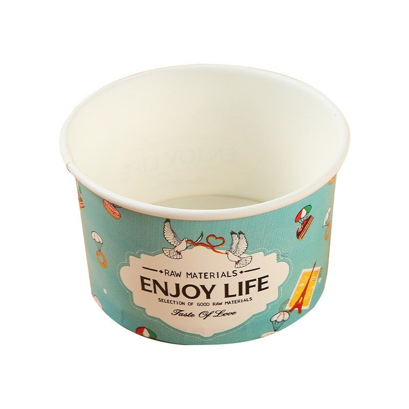 100pcs Ice Cream Paper Tubs/Cups, Disposable Dessert Cups Party Cafes