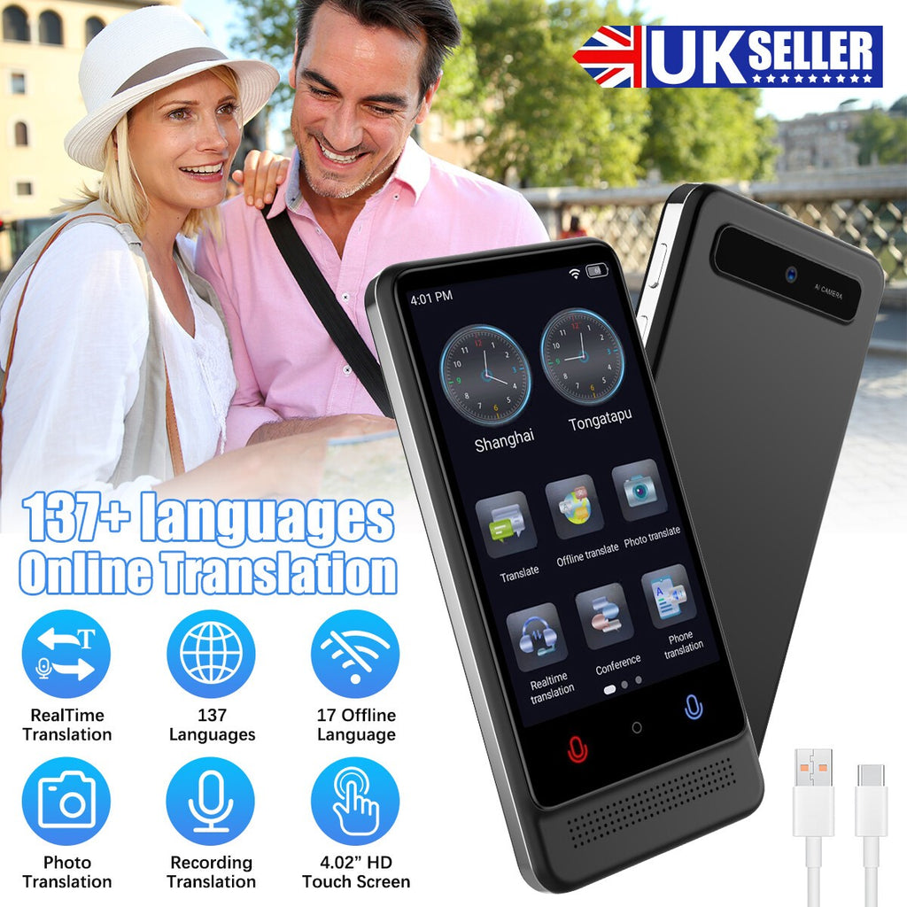 2026 Language Translator Device Real-time Smart Instant Voice 137+ Languages -UK