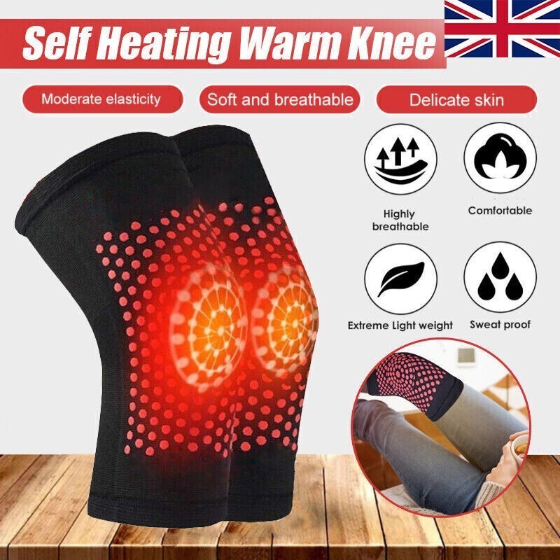 2x Self Heating Knee Pad Arthritis Support Brace Leg Warmer Joint Relief