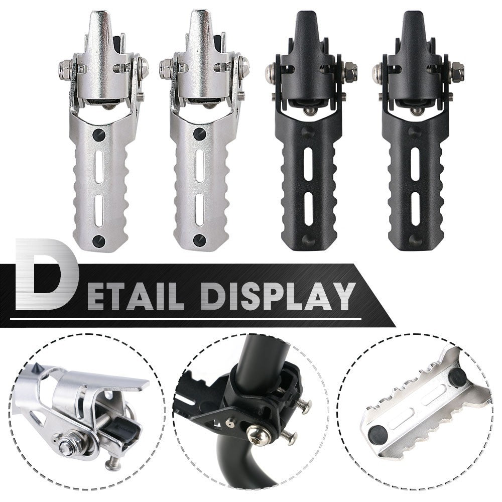 25mm Highway Foot Pegs Rest Folding Footrests Crash Bars Mount For BMW R1200GS