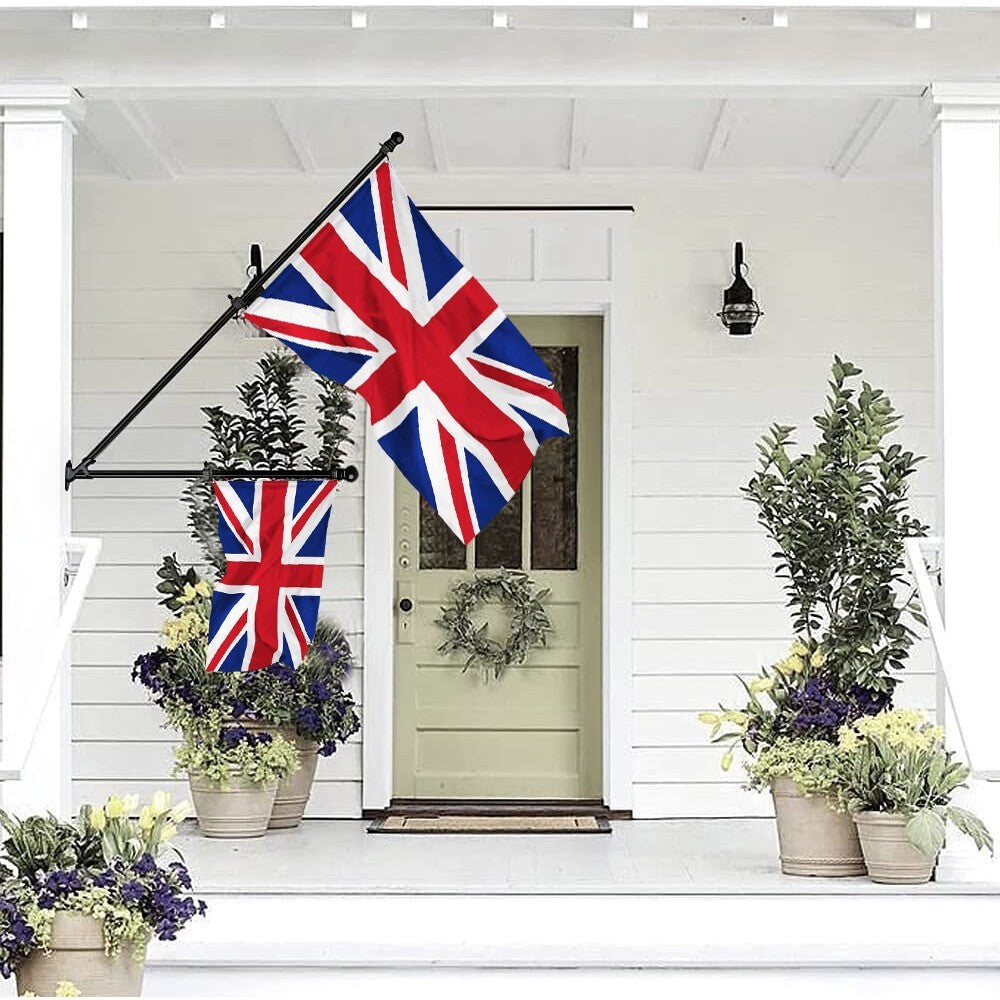 Wall Mounted Mount Telescopic Flag Pole Top Ball Aluminum Flag pole