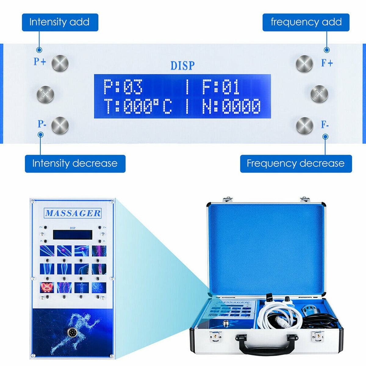 Touch Screen Shockwave Therapy Machine For Muscle Pain Removal & ED Treatment UK