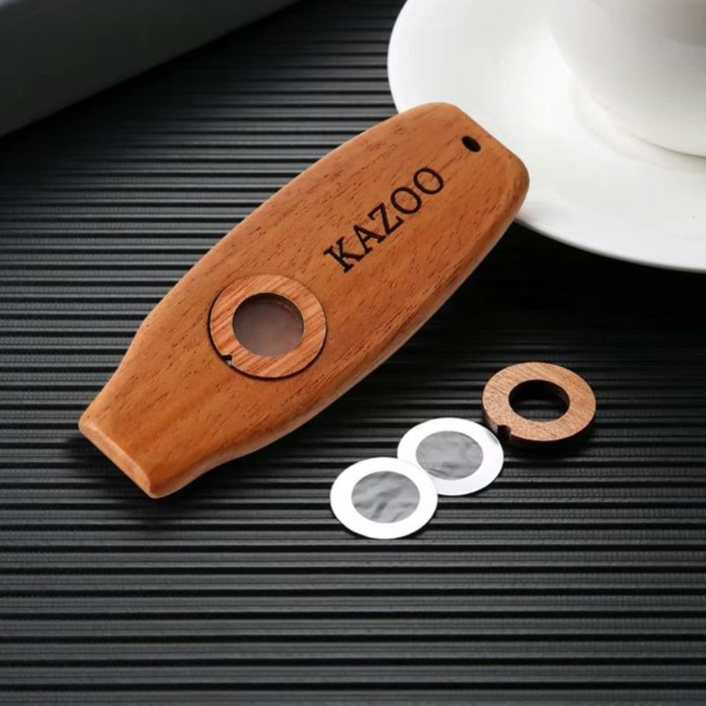 Wooden Kazoo With Lanyards Professional Lightweight Portable Kazoo Music Gift
