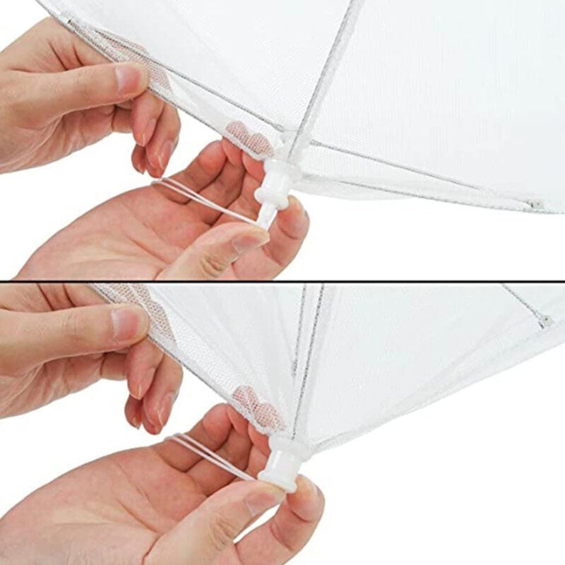 Collapsible Food Covers Nets Mesh Insect Fly Protector Kitchen Outdoor BBQ
