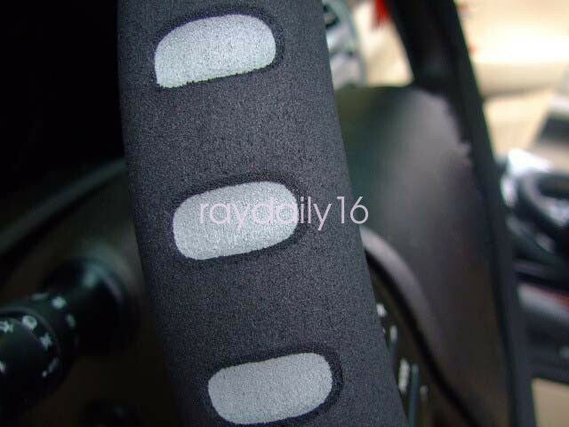 Eva Foam Sport Type Soft Car Steering Wheel Cover Cap Anti-slip 38CM Black-Grey