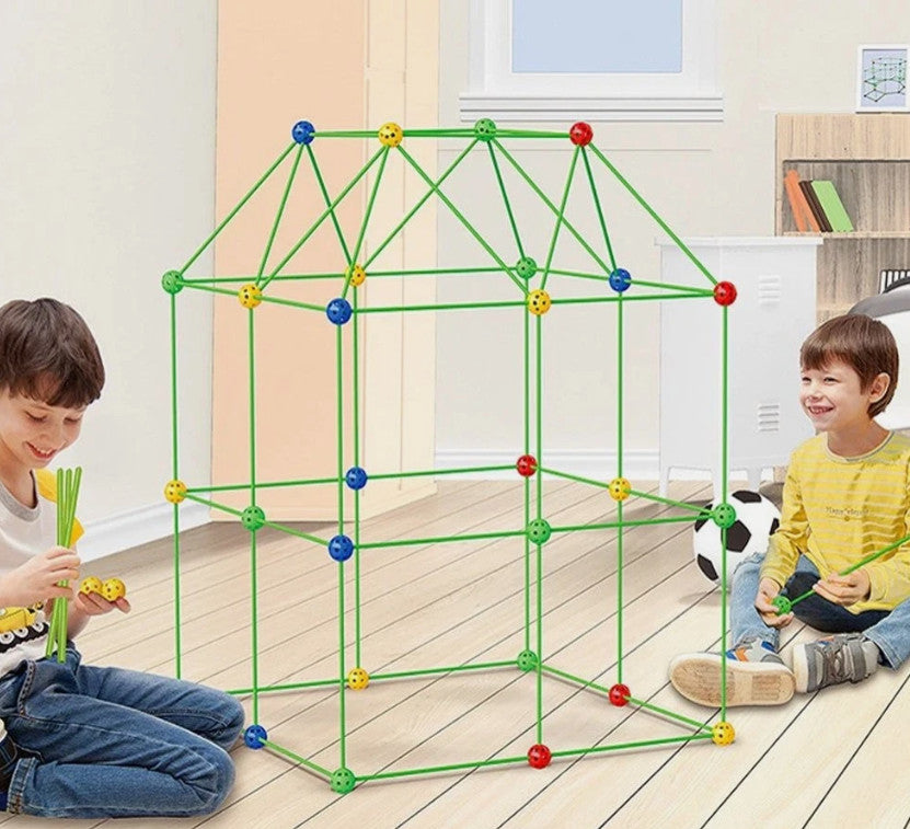 DIY Gift Fort Building Build Your Own Den Kit Present Children Set Tent