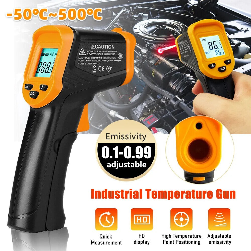 Handheld Infrared Thermometer Non-Contact Digital Laser Temperature Gun Probe UK
