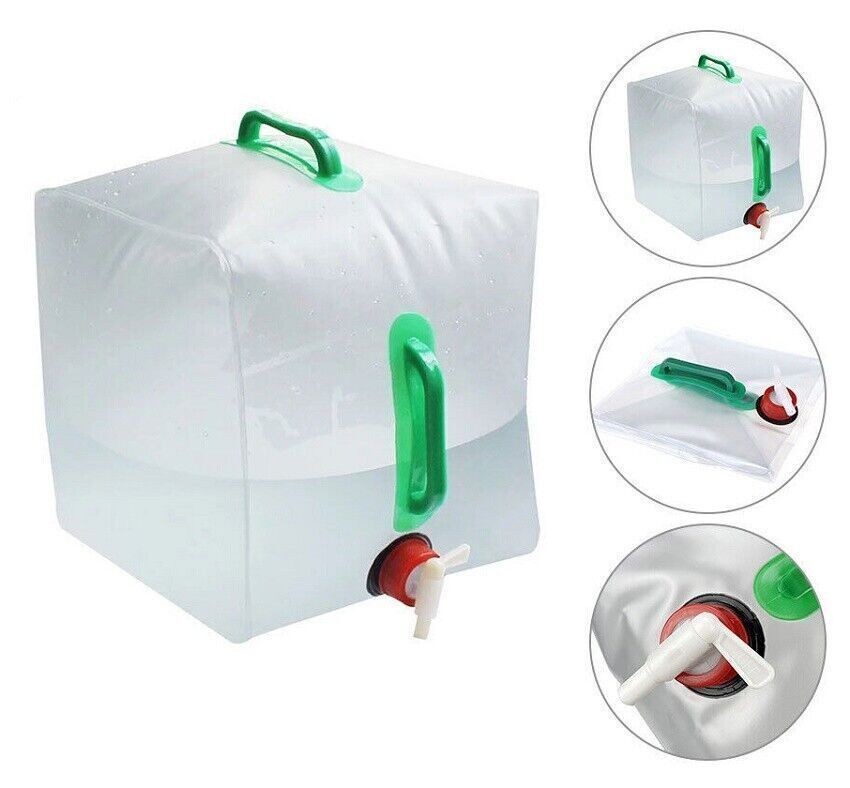 1/4X 20 Foldable Collapsible With Tap Camping Bottle