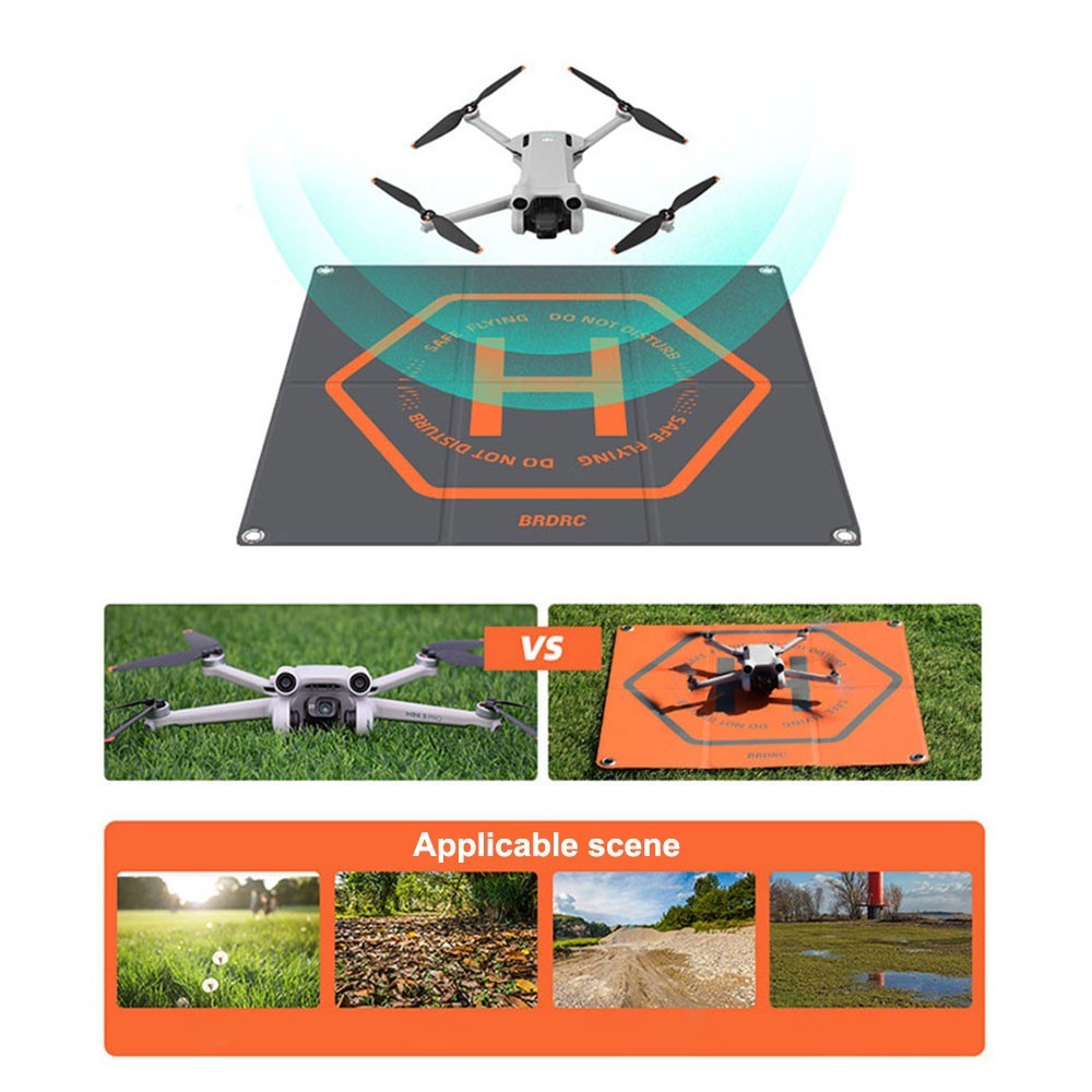 50cm Drone Day Night Landing Pad Launch Helipad For DJI Mavic Mini Air Series