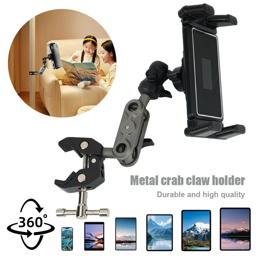 Tablet Stand iPad Holder 360° Adjustable Tablet Clamp Mount for Exercise Bike