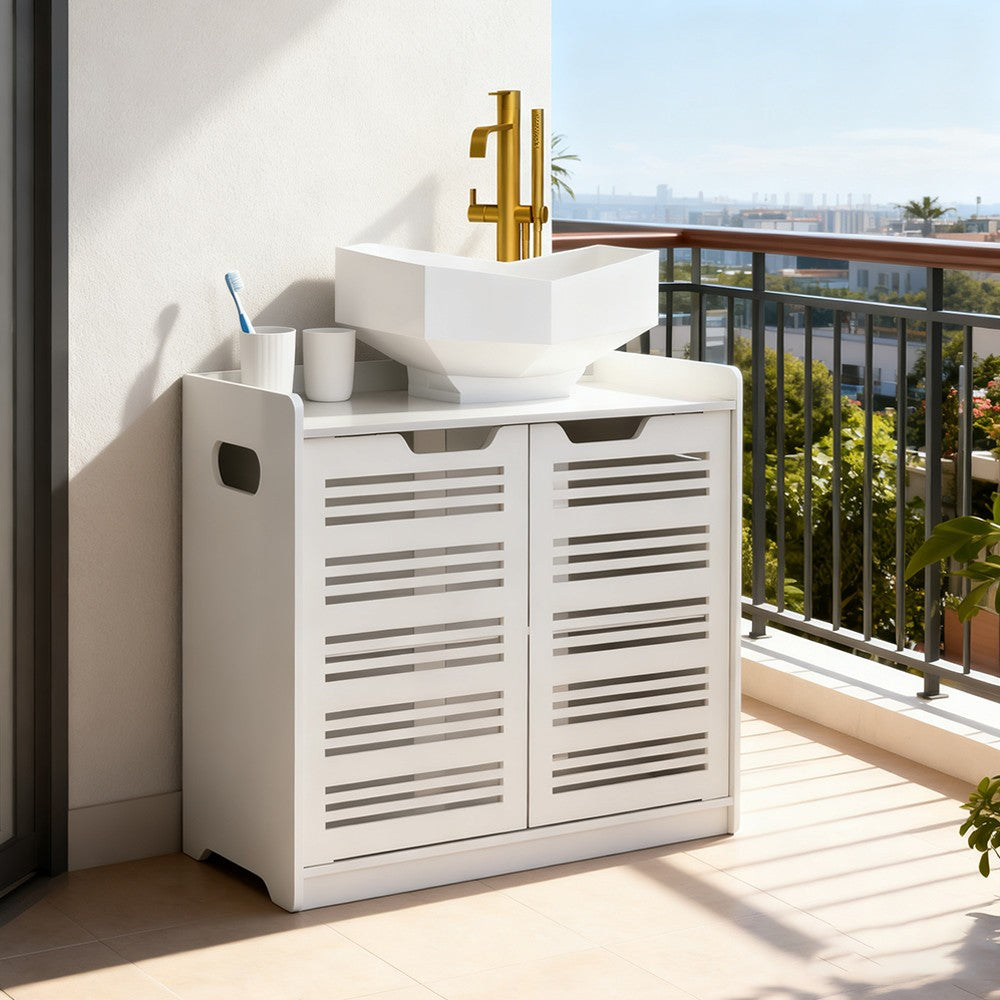 Bathroom Under Sink Cabinet Basin Storage Cupboard Vanity Unit Furniture White