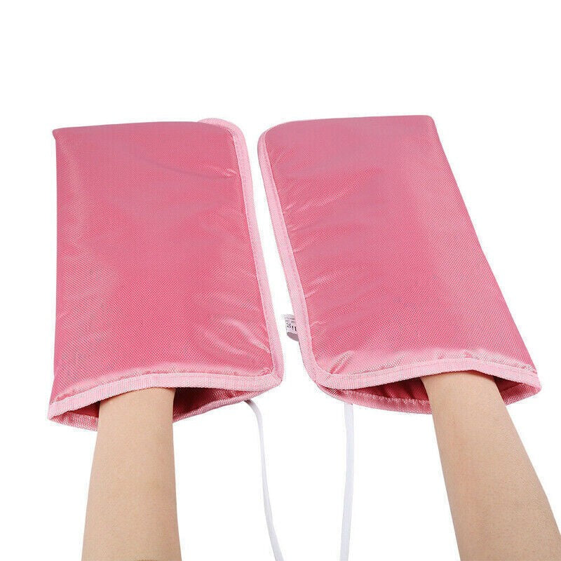 Electric Heated Gloves Mitts Infrared Therapy Treatment Warmer Salon Manicure UK