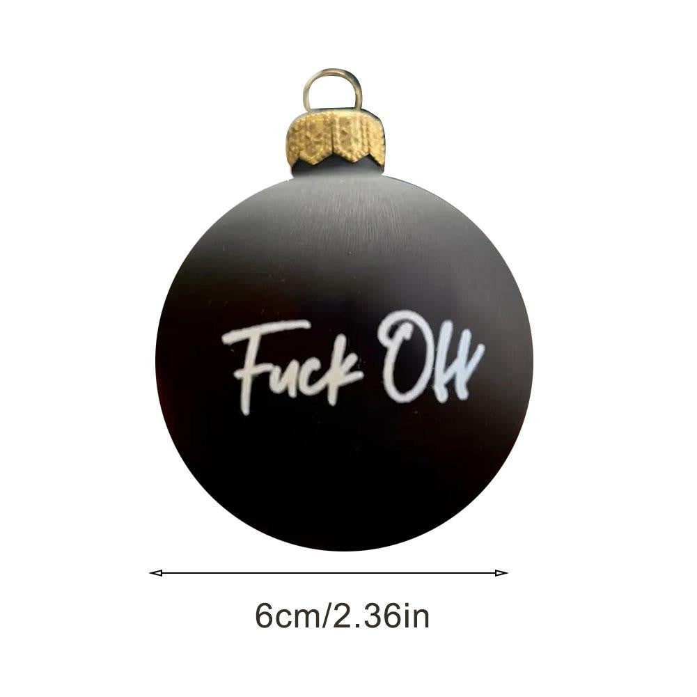 Sweary Bauble Bundle - 12 Pack, 2026 Fun Christmas Ornament Xmas Ball Ornaments