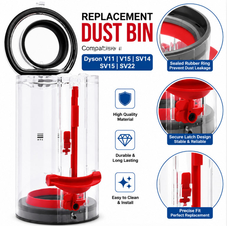 Replacement Dust Bin Compatible with Dyson V11 V15 SV14 SV15 SV22