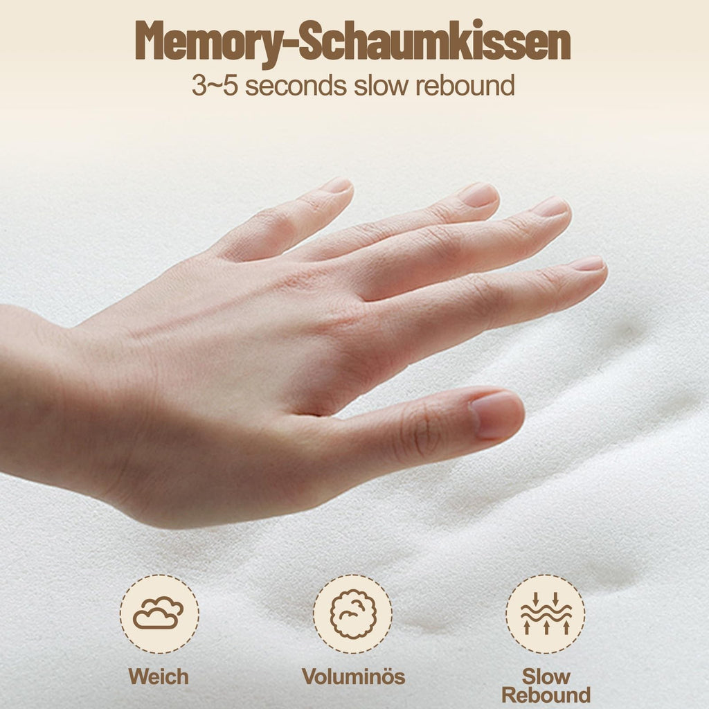 Orthopedic Memory Foam Pillow Ergonomic Shape for Cervical Neck & Shoulder Pain