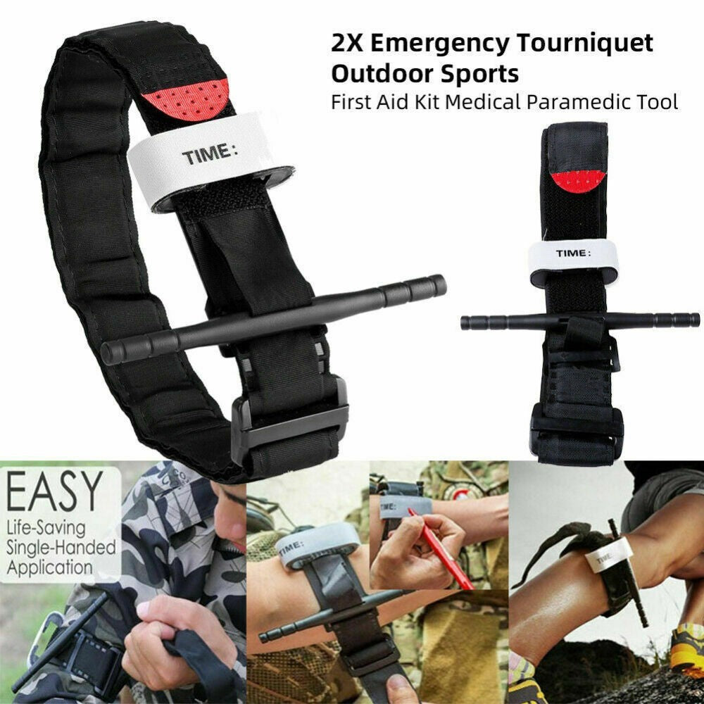1/2pcs Emergency Tourniquet Outdoor Sports First Aid Medical Paramedic Tools UK