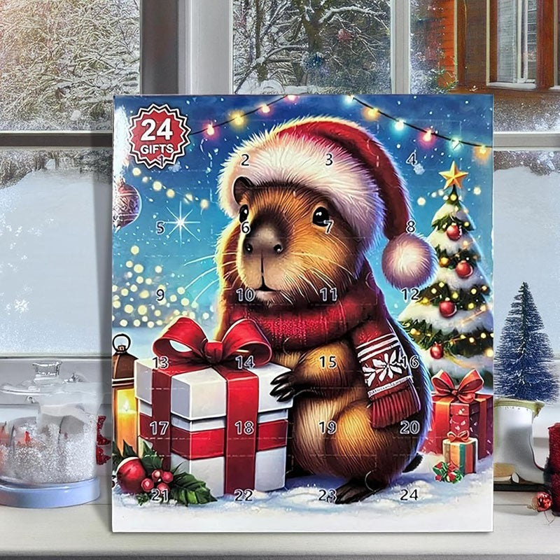 24 Days Capybara Advent Calendars 2025 Christmas Countdown Toys Calendar Playset