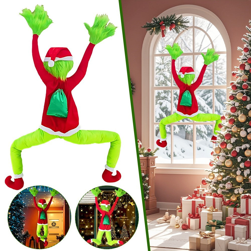 Christmas Grinchs Decor Bendable Arms & Legs, for Home Tree Wall Outdoor Decor