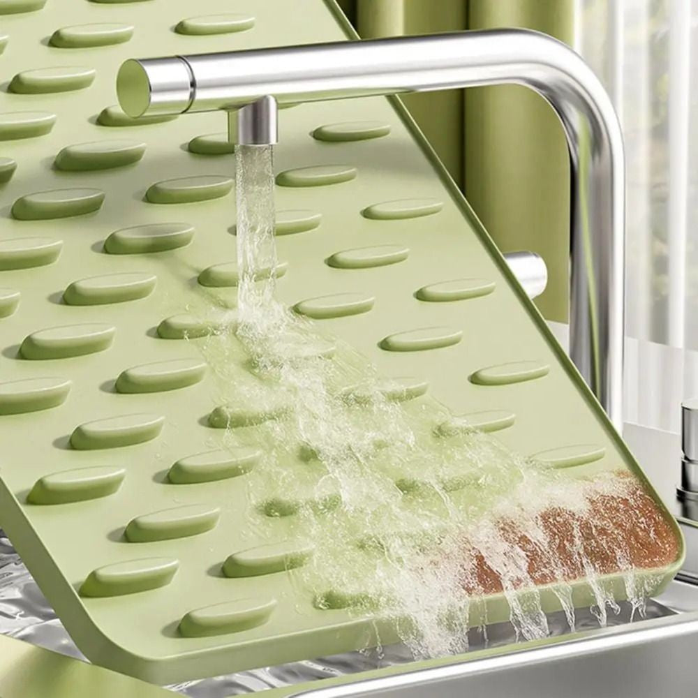 Dish Drying Mat Heat Resistant Silicone Kitchen Drying Mat Countertop Mat