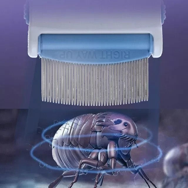 Electric Vacuum Head Lice Nit Comb Brush Pet Dog Flea Filter