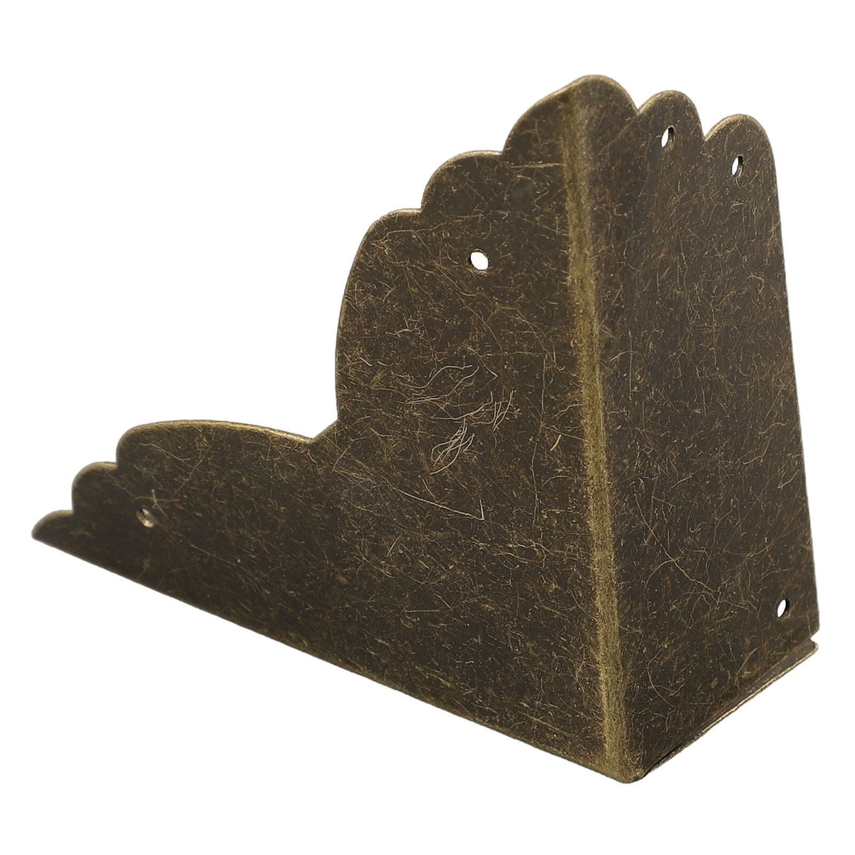 Distinctive Iron Corner Guards with Antique Cloud Pattern Set of 4 Bronze Color