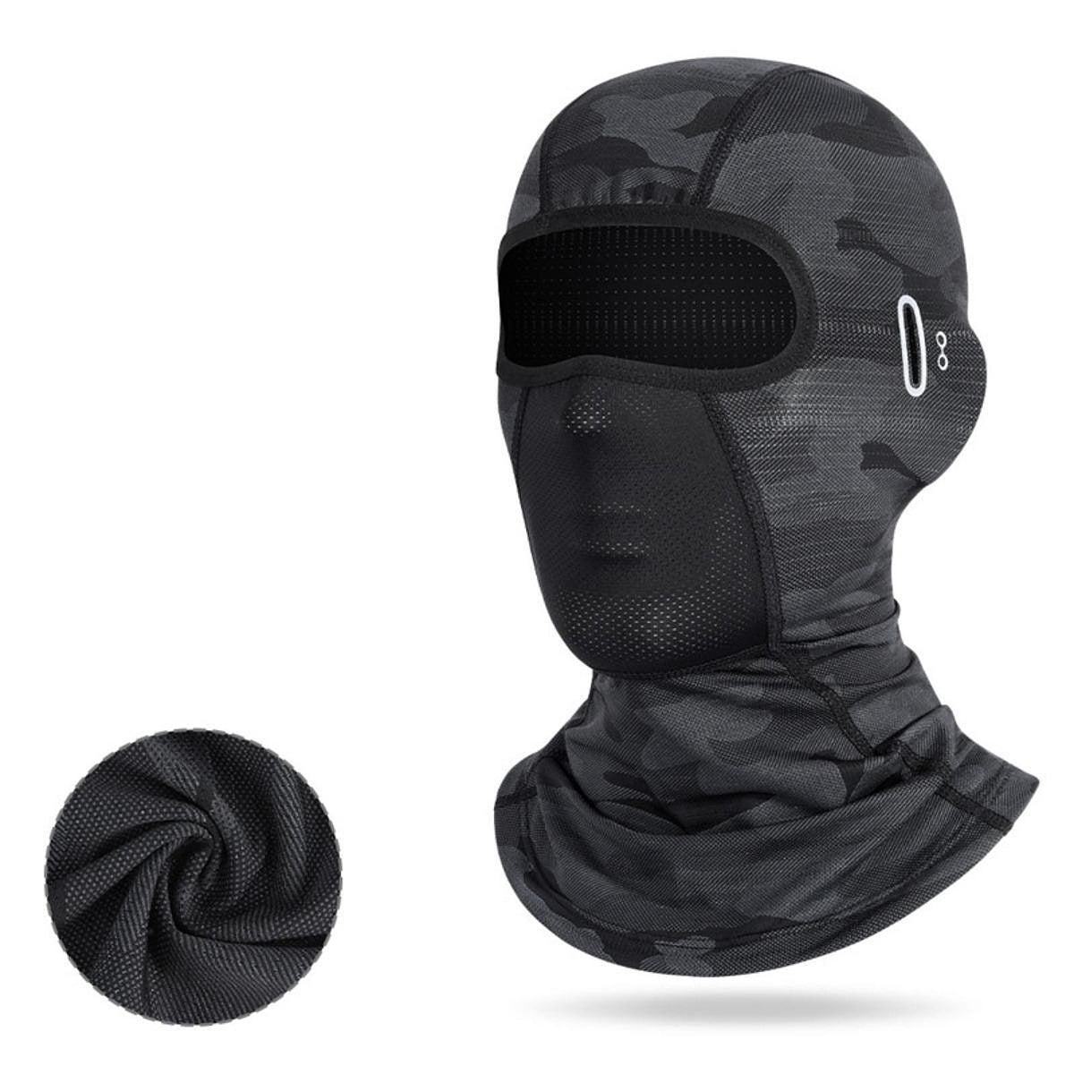 Men's balaclava with sun protection mask, breathable and soft hood, helmet
