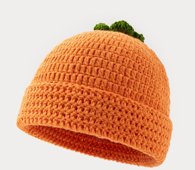 Hat Cotton Knitting Caps Adult Kids Quirky Vegetables