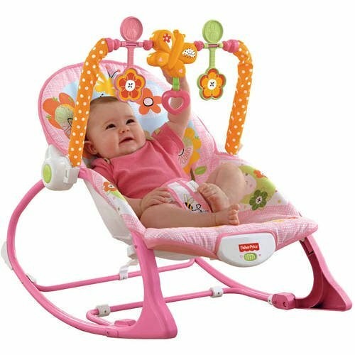 Baby Infant To Toddler Bouncer Rocker Swing Chair Soft Soothing Vibration Toys
