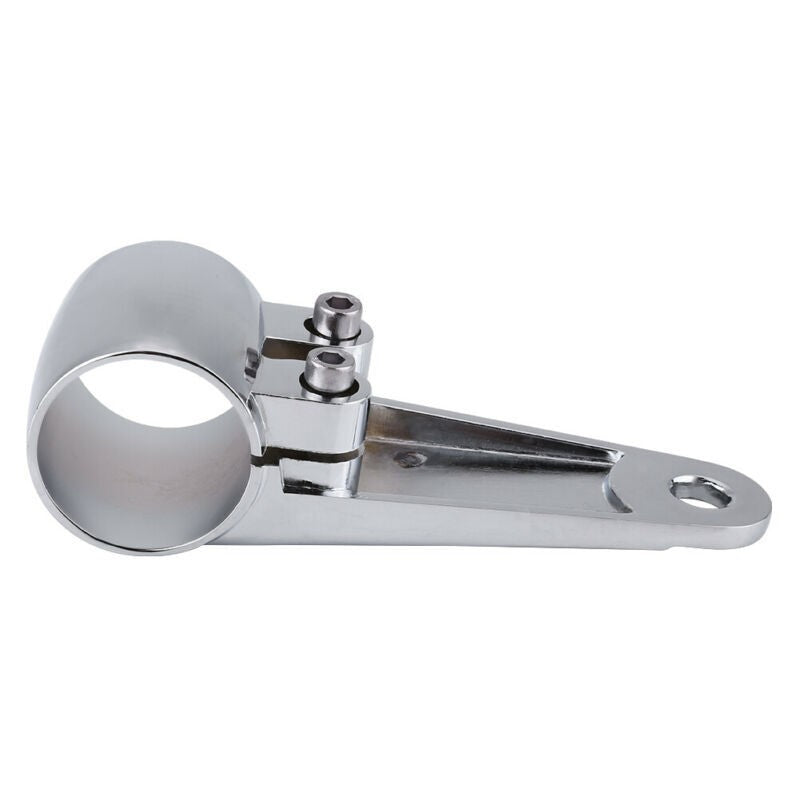 Chrome Motorcycle Headlight Side Mounting Front Fork Bracket For 35mm-41mm Fork