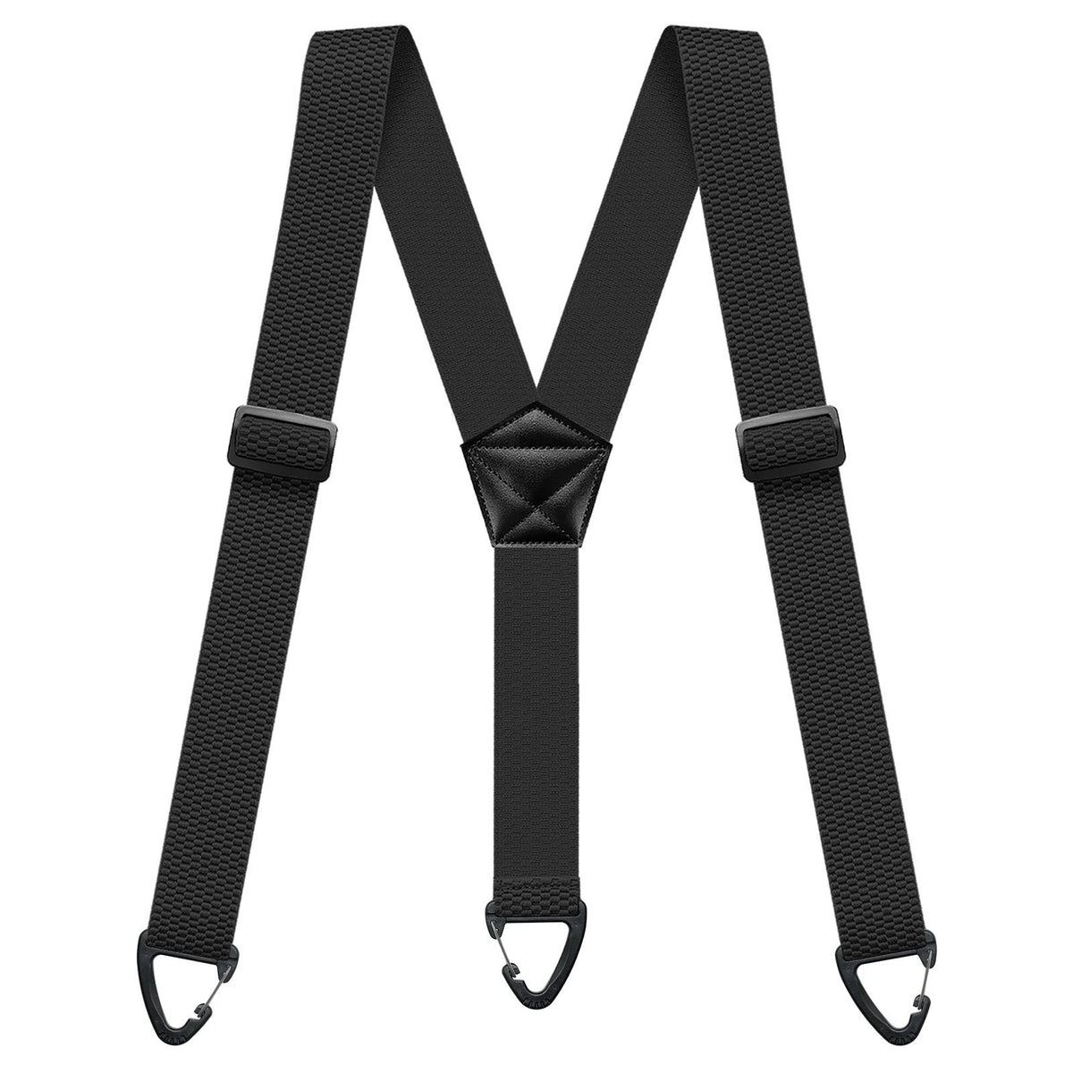 Heavy Duty Elastic Y-Back Suspenders for Men Hidden 3 Snap Loop Work Braces UK