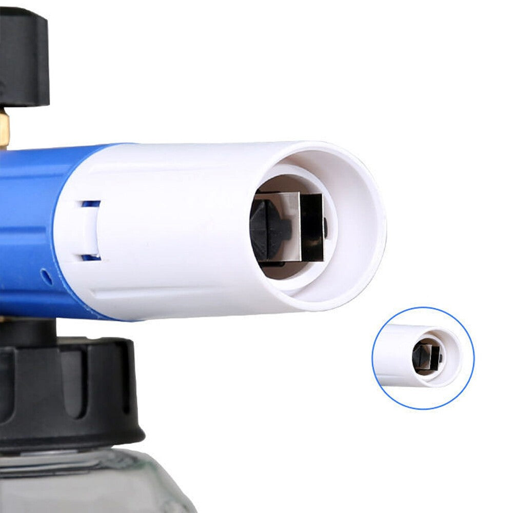 1/4 Quick Release Snow Foam Lance Pressure Washer Gun Soap Cannon 1000ML Bottles