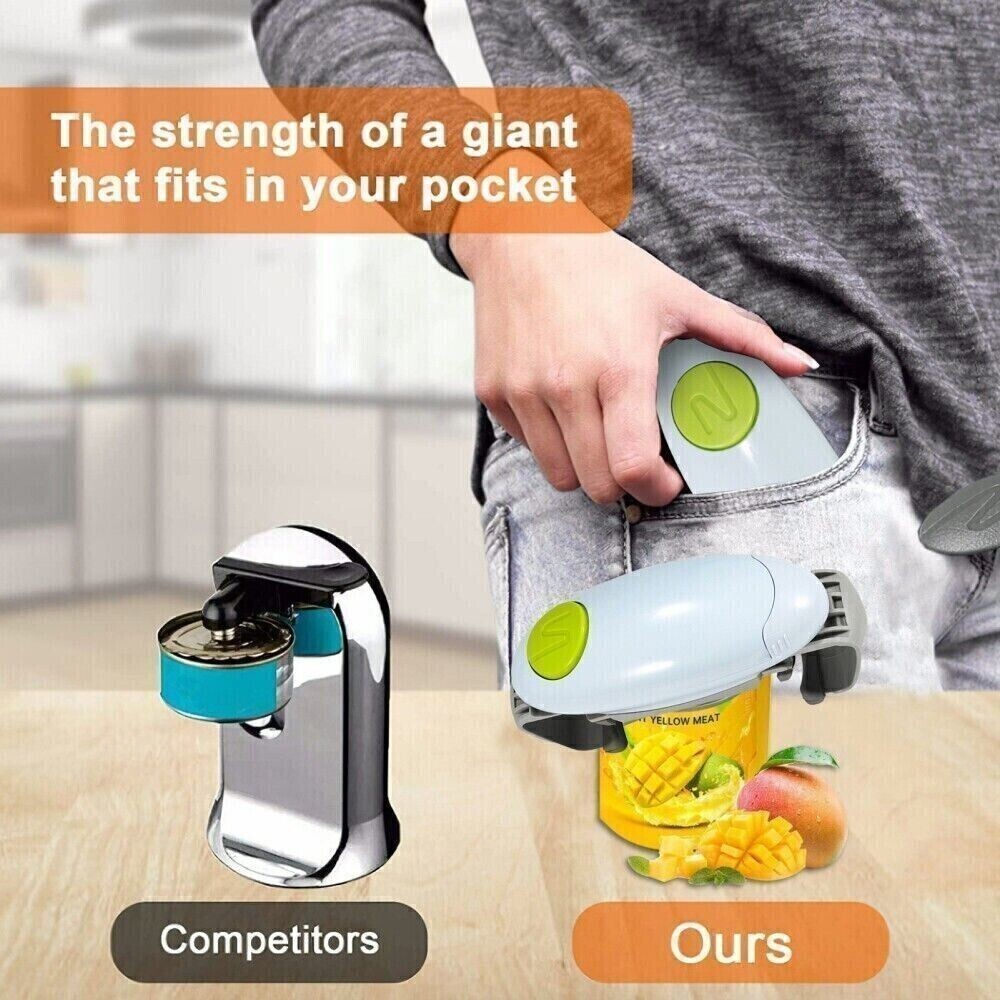 Electric Jar Opener One Touch Automatic Bottle Tin Lid Can Opener Kitchen Gadget